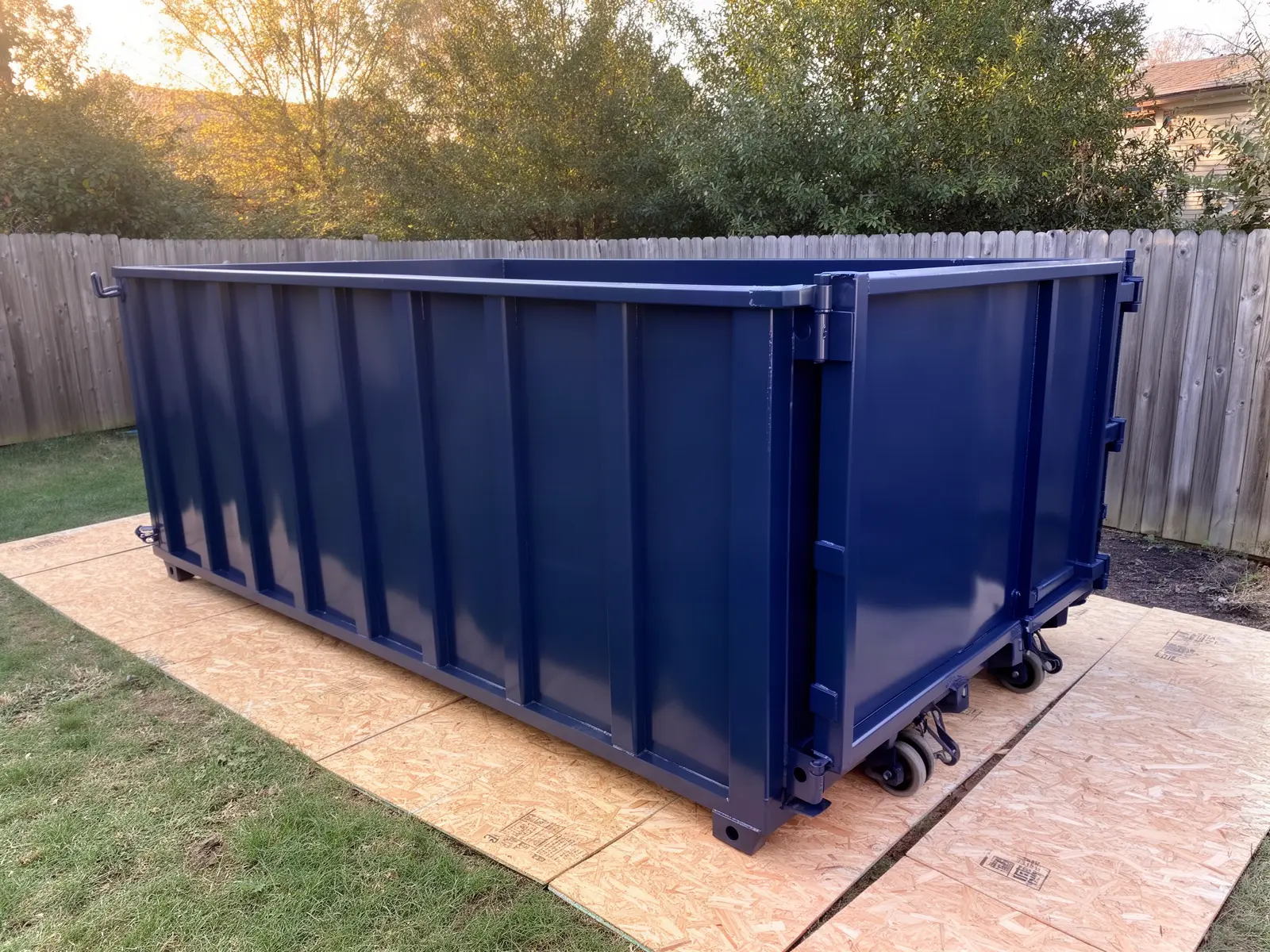 Roll-off dumpster from Forrester & Mancilla Dumpsters in Dallas, TX